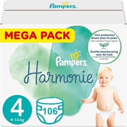 Pampers Harmonie Taille 4 - 106 couches