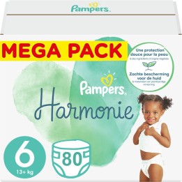 Pampers Harmonie Taille 6 - 80 couches