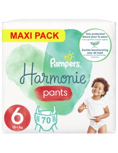 PAMPERS PANTS TAILLE 6 HARMONIE COUCHES-CULOTTES 70...