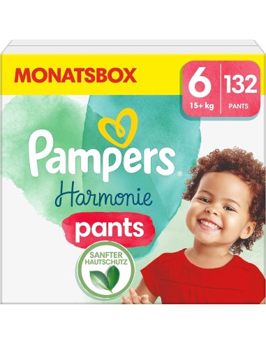 PAMPERS PANTS TAILLE 6 HARMONIE COUCHES-CULOTTES 140 COUCHES (15+ kg)