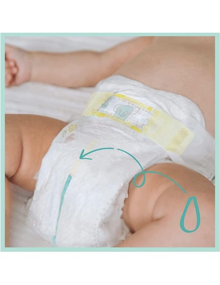 PAMPERS BABY DRY TAILLE 8 110 COUCHES + 17 KG