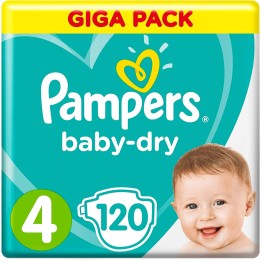 Pampers Baby-Dry Taille 4 - 120 couches
