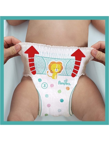 PAMPERS PANTS TAILLE 8 BABY-DRY COUCHES-CULOTTES 102 COUCHES (+18 KG)