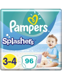 PAMPERS SPLASHERS TAILLE 3-4 96 COUCHES MAILLOT