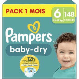 Pampers Baby-Dry Taille 6 - 148 couches