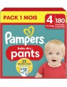 PAMPERS PANTS TAILLE 4 BABY-DRY COUCHES-CULOTTES 180 COUCHES (9-15 KG)