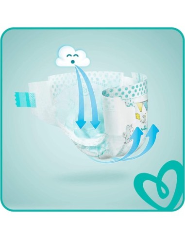 PAMPERS BABY-DRY TAILLE 4 PLUS 198 COUCHES...