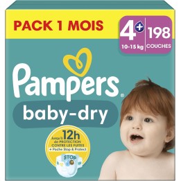 Pampers Baby-Dry Taille 4 - 198 couches