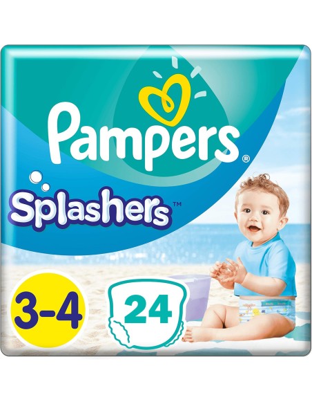 PAMPERS SPLASHERS TAILLE 3-4 24 COUCHES MAILLOT