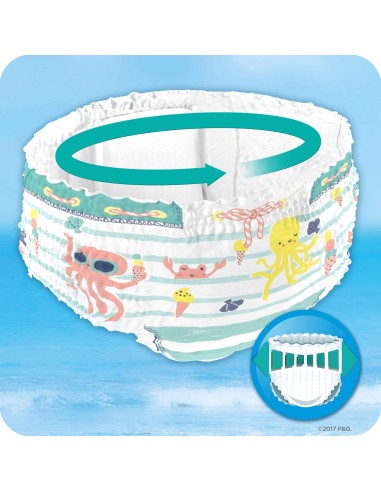 PAMPERS SPLASHERS TAILLE 4-5 22 COUCHES MAILLOT