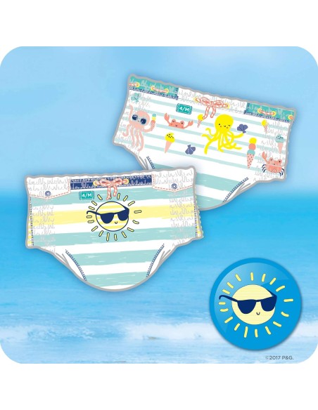 PAMPERS SPLASHERS TAILLE 5-6 20 COUCHES MAILLOT