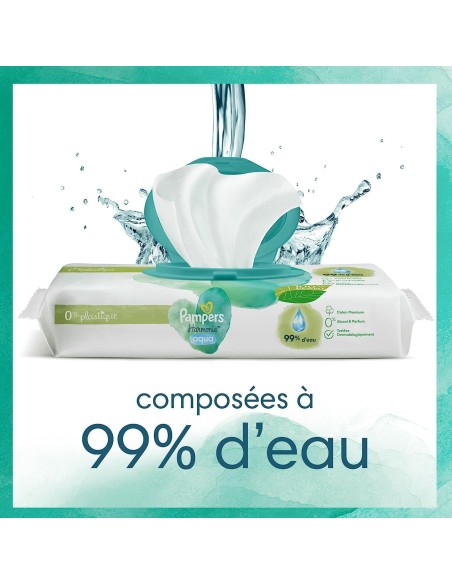 PAMPERS LINGETTES AQUA HARMONIE 1152 LINGETTES 24 PAQUETS DE 48 LINGETTES