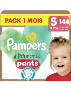 PAMPERS PANTS TAILLE 5 HARMONIE COUCHES-CULOTTES 144...