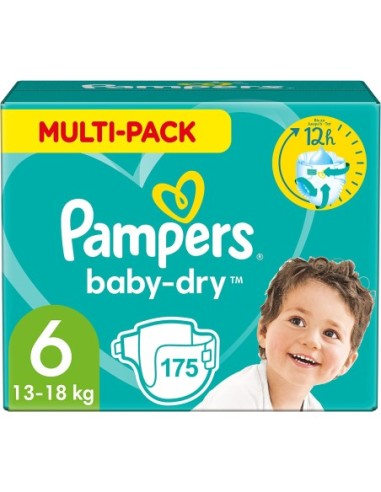 PAMPERS BABY-DRY TAILLE 6 175 COUCHES (13-18 KG)