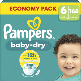 Pampers Baby-Dry Taille 6 - 168 couches