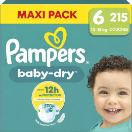 Pampers Baby-Dry Taille 6 - 215 couches