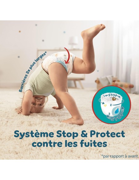 PAMPERS PANTS TAILLE 8 BABY-DRY 155 COUCHES CULOTTES ECONOMY PACK +17 KG