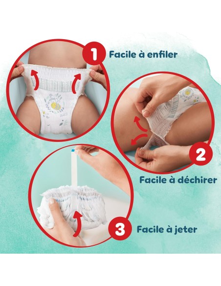 PAMPERS PANTS TAILLE 4 HARMONIE 158 COUCHES CULOTTES ECONOMY PACK 9-15 KG