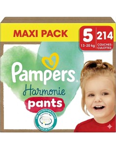 PAMPERS PANTS TAILLE 5 HARMONIE 214 COUCHES-CULOTTES...