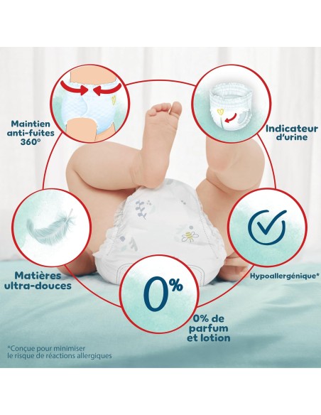 PAMPERS PANTS TAILLE 6 HARMONIE 190 COUCHES CULOTTES ECONOMY PACK 15+ kg