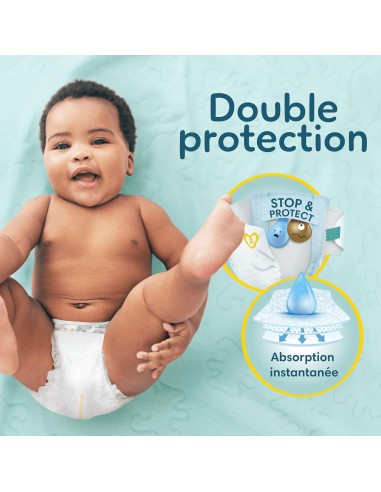 PAMPERS PREMIUM PROTECTION TAILLE 2 208 COUCHES...