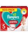 PAMPERS PANTS TAILLE 5 190 COUCHES BABY-DRY COUCHES-CULOTTES (12-17 KG)