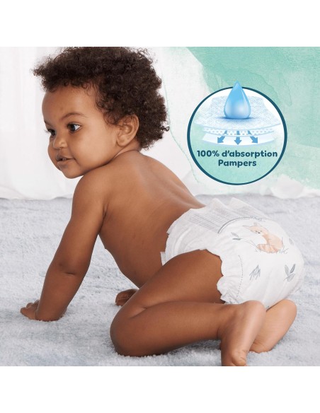 PAMPERS HARMONIE TAILLE 2 200 COUCHES (4-8 KG)