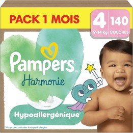 Pampers Harmonie Taille 4 - 140 couches