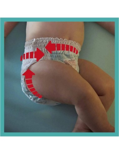 PAMPERS PANTS TAILLE 6 BABY-DRY 176 COUCHES...