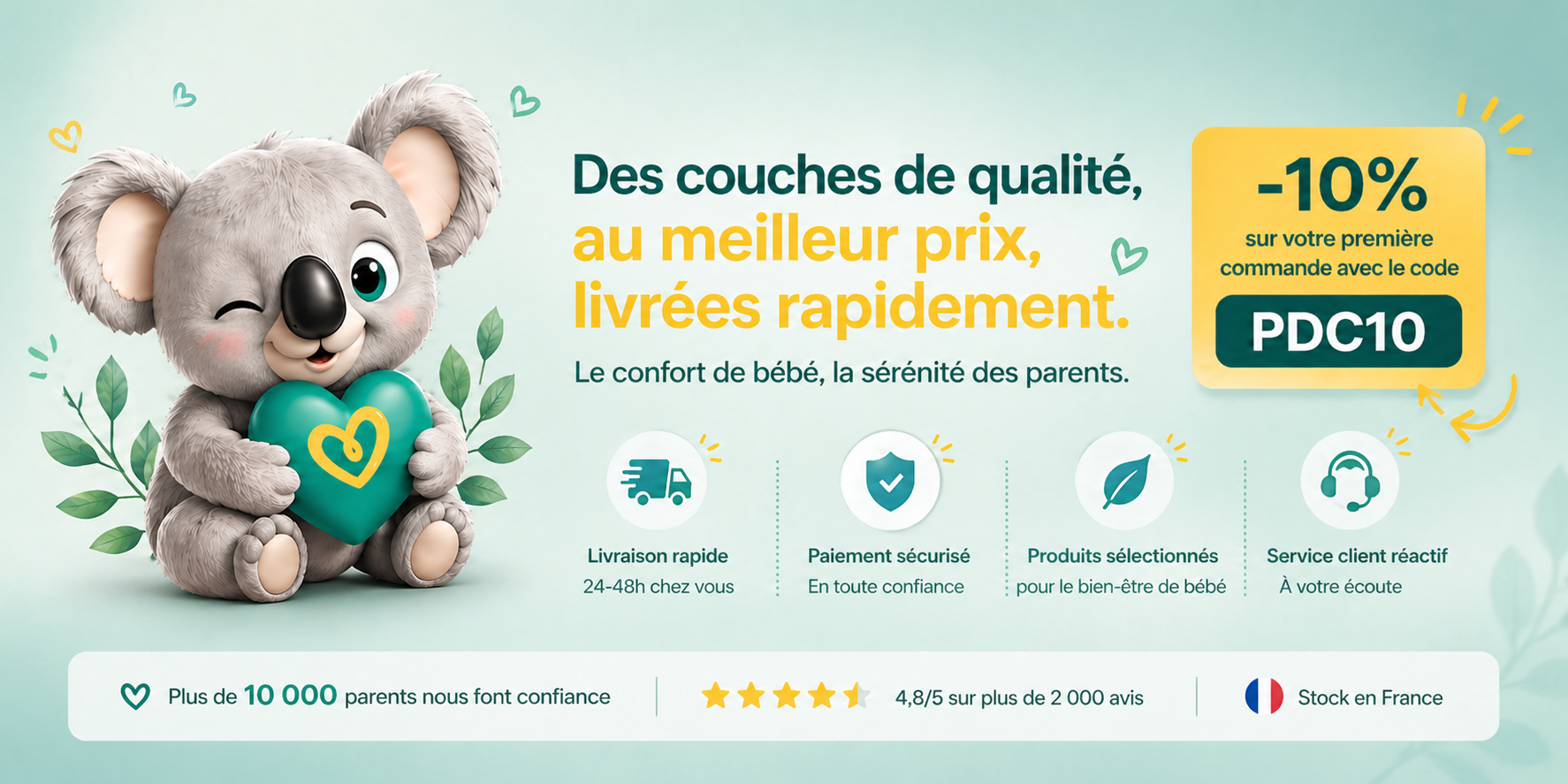 Couches Pampers pas ch&egrave;res - livraison rapide - Place des Couches